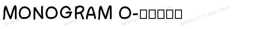 MONOGRAM O字体转换